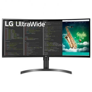 LG Monitor Curvo LED 35" WQHD Ultrawide - Respuesta 5ms - Altavoces - Angulo de Vision 178º - 21:9 - HDMI- DisplayPort - VESA 100x100mm